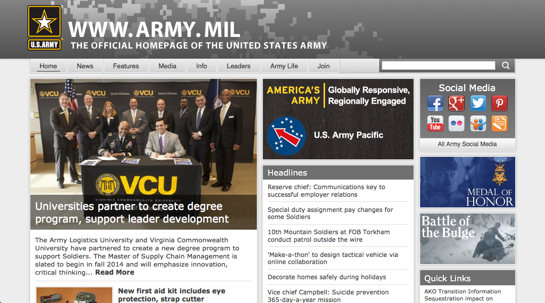 The Official Home Page of the United States Army